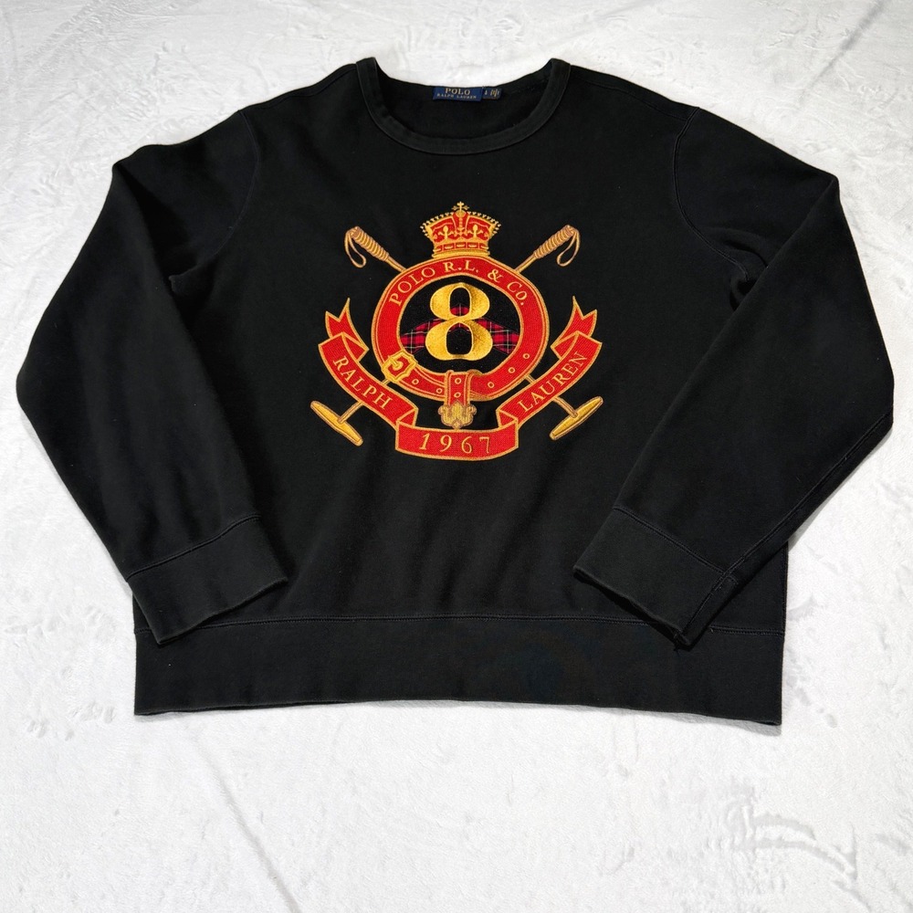 Polo Ralph Lauren Mens‎ Lunar New Year Crest Embroidered Sweatshirt Preppy L